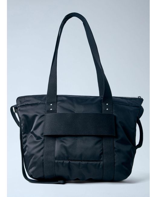 Rick Owens Blue Convertible Nylon Tote Bag