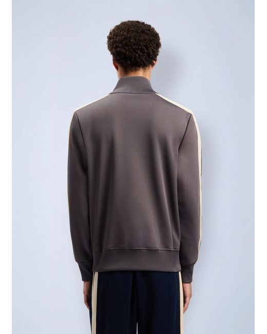 Palm Angels Gray Classic Logo Track Jacket for men