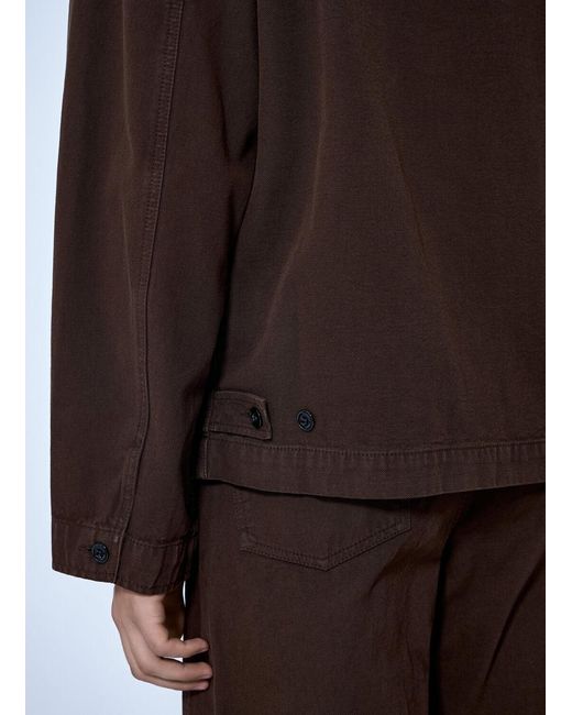 Lemaire Brown Boxy Jacket for men