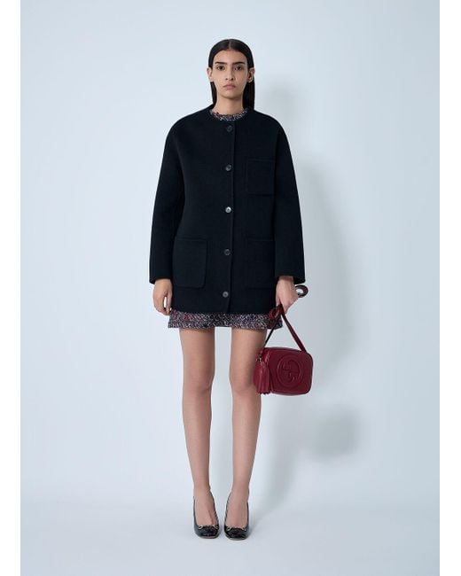 Gucci Blue Wool Coat