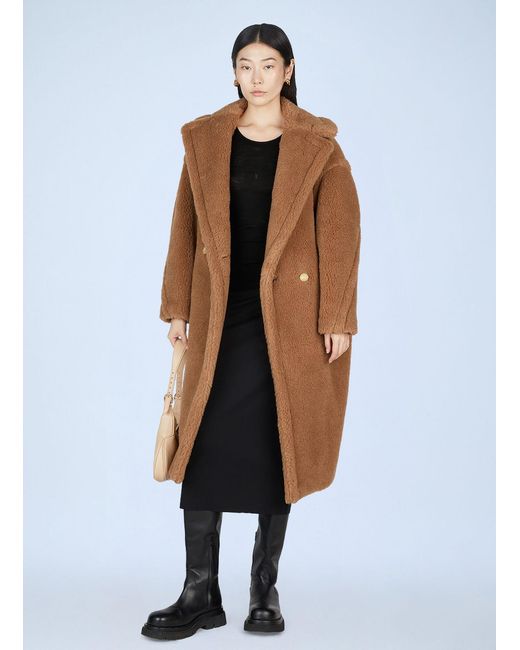 Max Mara Multicolor Teddy Bear Icon Coat