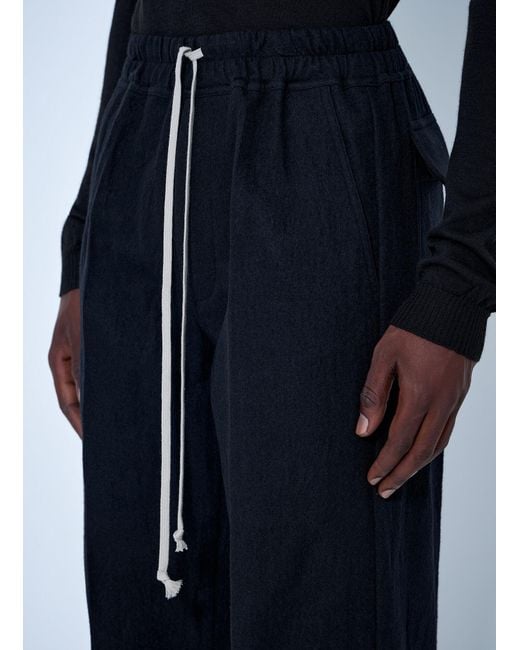 Rick Owens Blue Dietrich Drawstring Pants for men