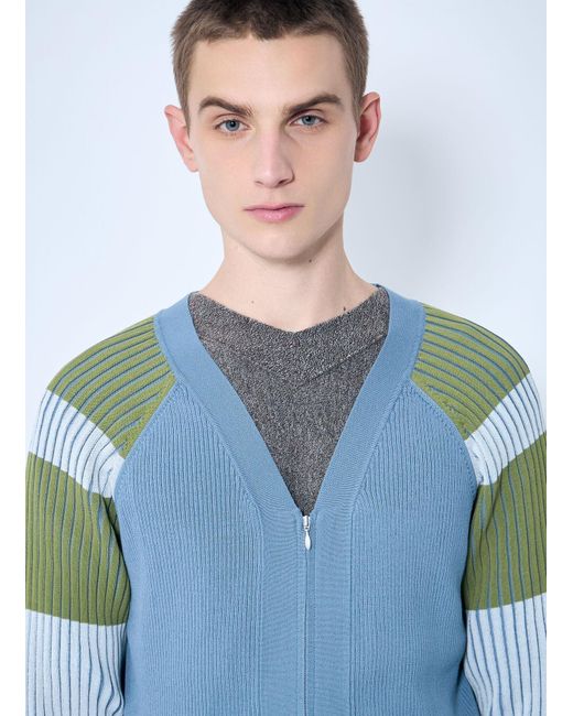 Kiko Kostadinov Blue Inex Cardigan for men