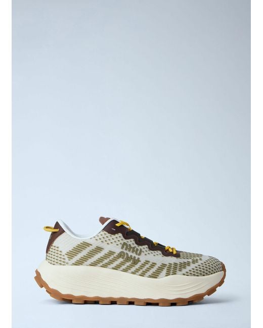 Miu Miu White Energy Tech Sneakers