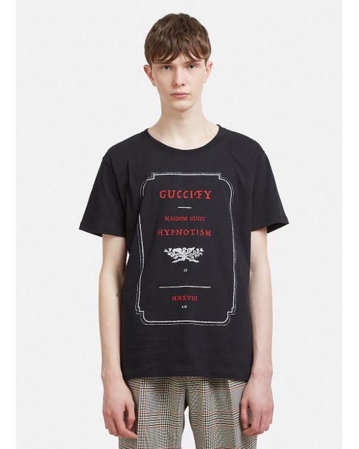 Gucci Fy Hypnotism T-shirt In Black for men