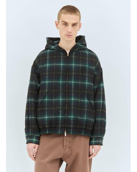 Miu Miu Green Padded Hooded Jacket for men