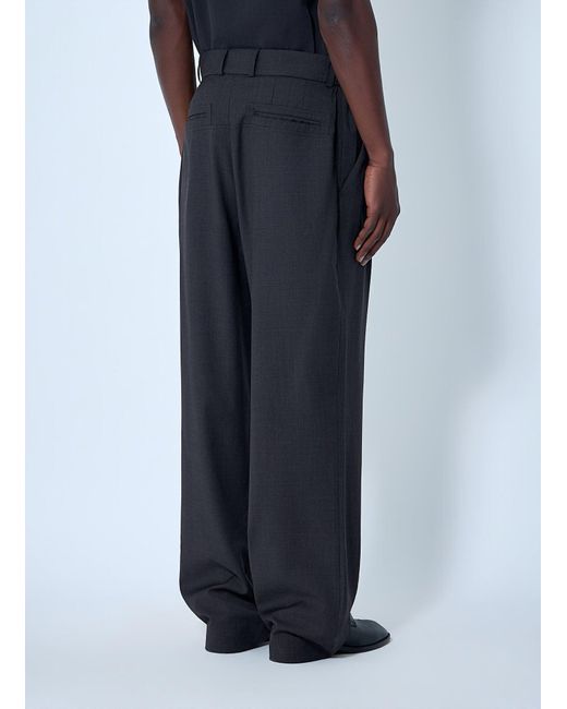 Kiko Kostadinov Blue Elasticated Waist Tailored Trousers for men