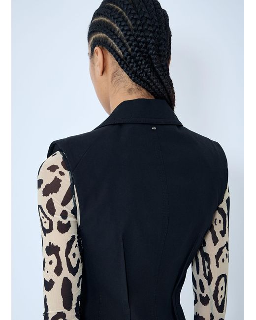 Sportmax Blue Oca Tailored Vest