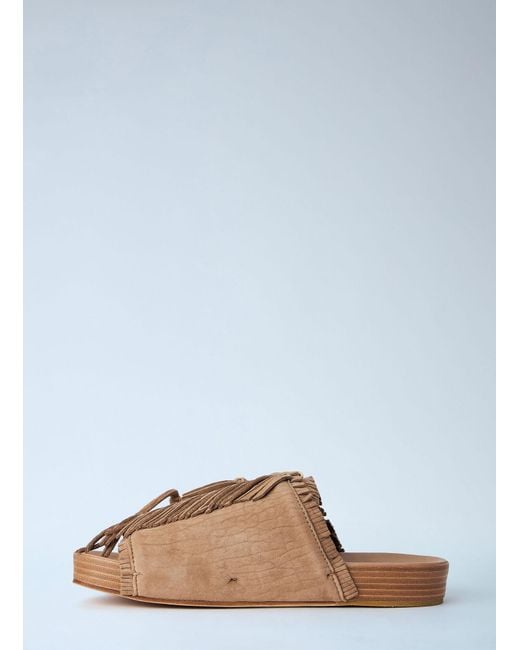 Visvim Blue Christo Shaman Folk Sandals for men