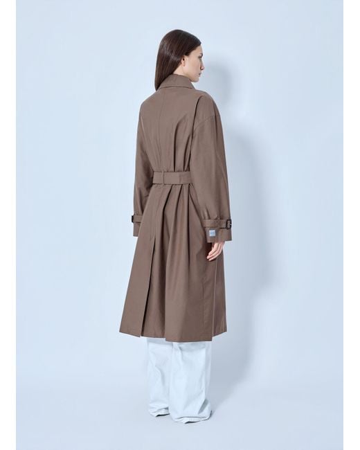 Max Mara White Classic Cotton Trench Coat