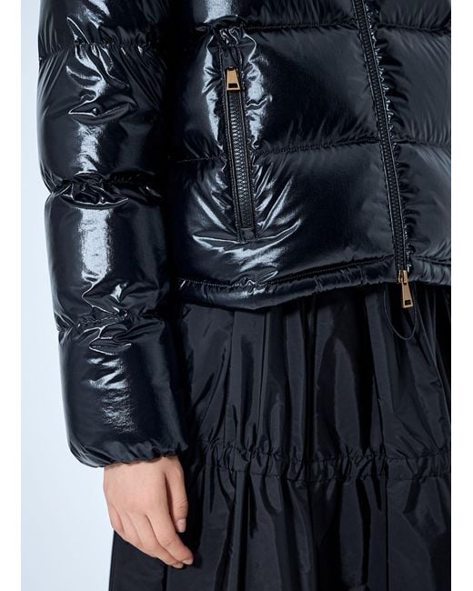Moncler Blue Niveole Short Down Jacket