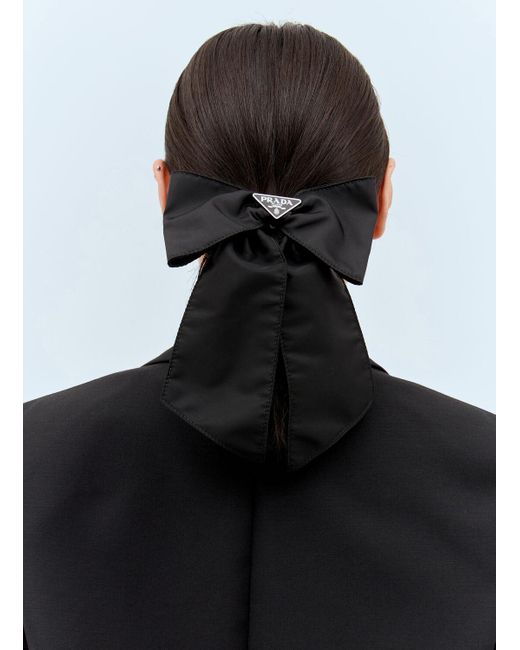 ヘアアクセサリー PRADA BLACK HAIR CLIP IN RE-NYLON Black Re-Nylon hair clip | PRADA