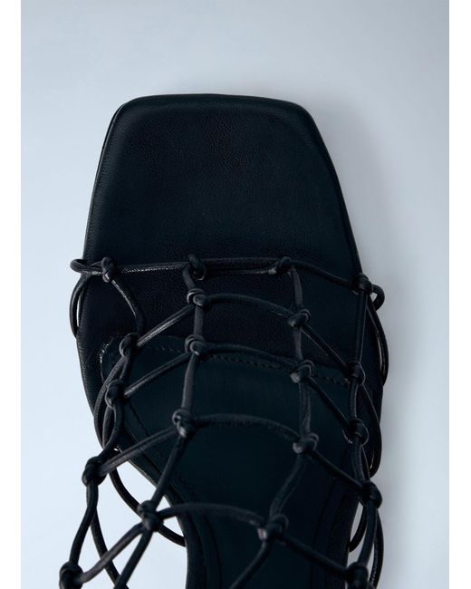 Rick Owens White Web Cantilever 8 Sandals