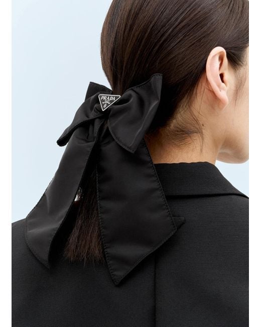 Prada Re-Nylon Hair Clip in Black | Lyst