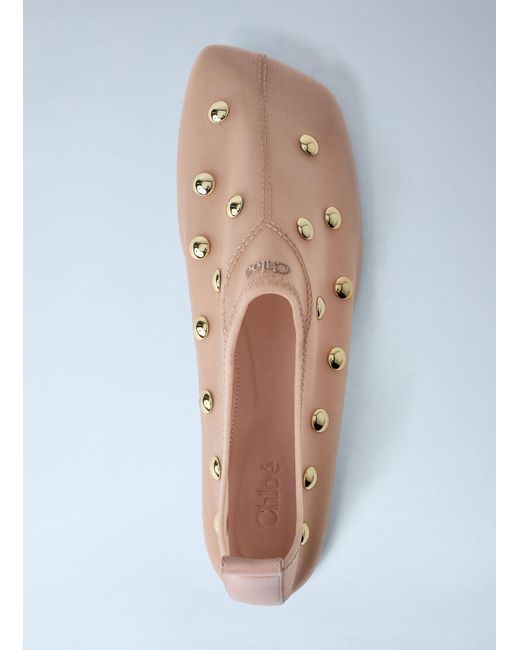 Chloé Blue Chloã Rita Flat Shoe