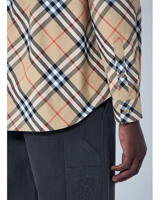 Burberry Multicolor Check Shirt for men
