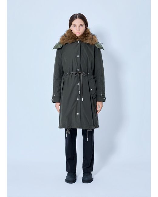Moncler Blue Halicte Long Parka