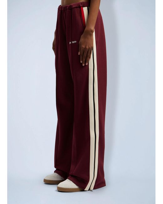 Palm Angels Red Zip Track Pants