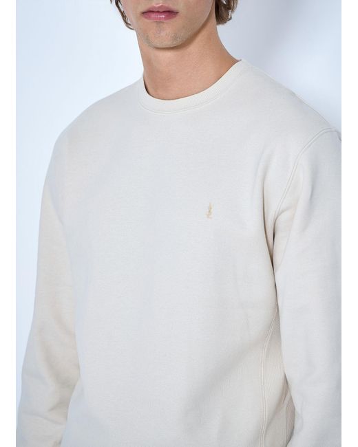 Saint Laurent White Nouvelle Crewneck for men
