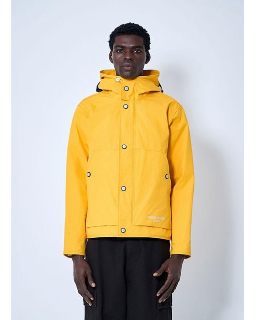 Stone Island Yellow Short Marina Parka Jacket for men