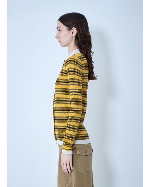 Moncler Multicolor Striped Button-Down Cardigan