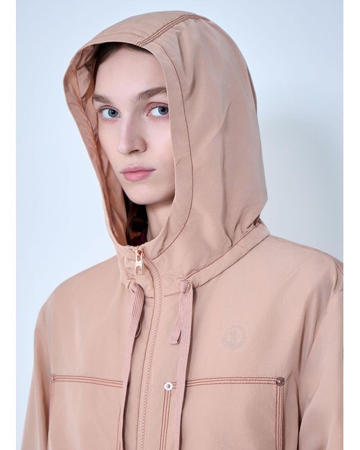 Moncler Pink Hooded Zip Jacket