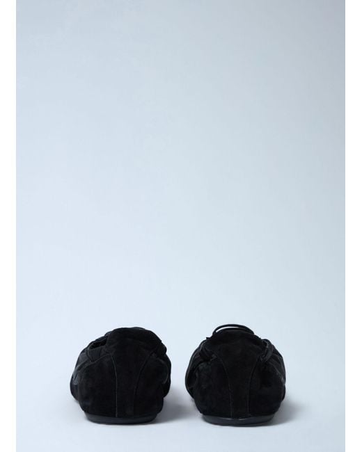 Prada Black Collapse Re-Nylon And Suede Sneakers for men