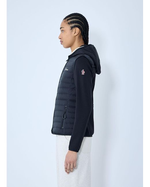 Moncler Blue Padded Zip-Up Hooded Jacket