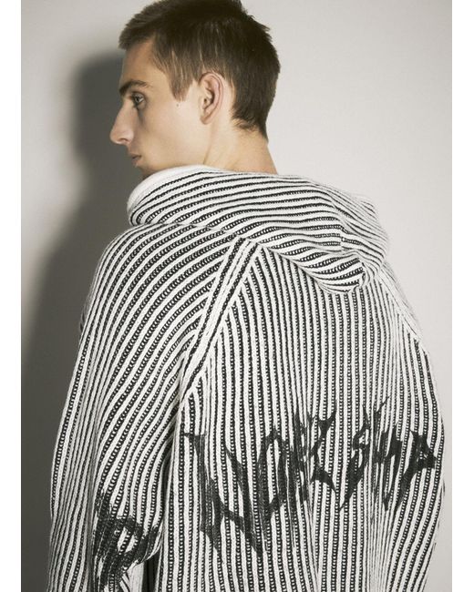 Black knitted hooded cardigan hot sale