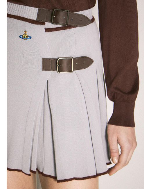 Vivienne Westwood｜SKIRTS (VALENTINA KILT (1802001B Y003 Vivienne Westwood Valentina Kilt in Natural | Lyst