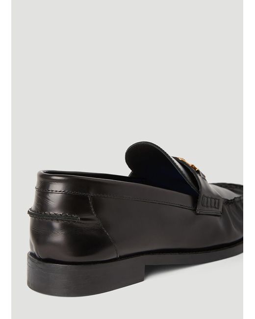 Versace Black Man Loafers Eu - 45 for men