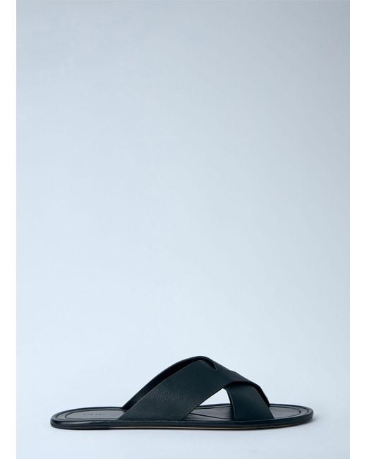 The Row Blue Malick Crossed-Strap Sandals for men