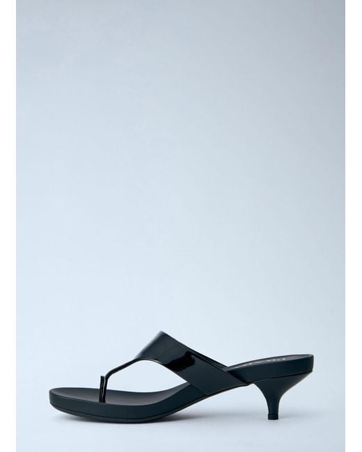 Prada Multicolor Patent Leather Thong Sandals