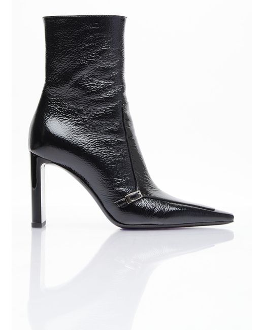 Saint Laurent Black Vendome Leather Boots