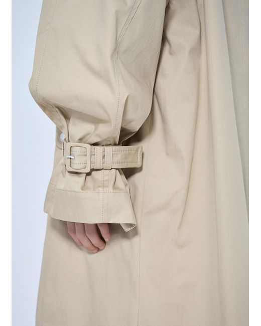 Totême  White Oversized Cotton Trench