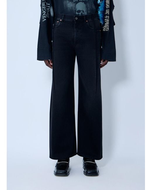 Vetements Blue Reconstructed Jeans for men