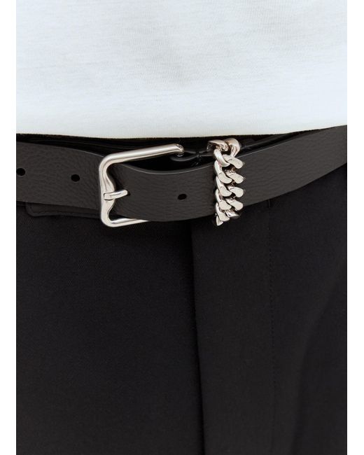 Burberry Black B-Buckle Chain-Loop Belt for men