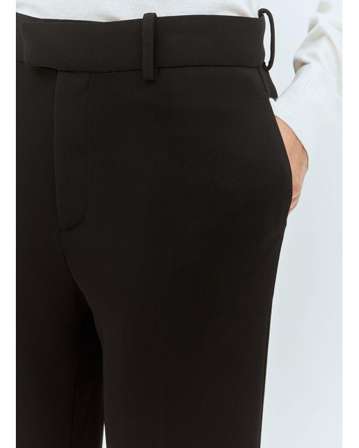 Bottega Veneta Black Matt Flared Pants