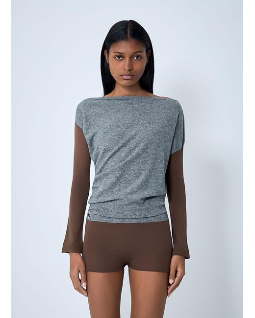 Kiko Kostadinov Blue Heiss Knit Bodysuit