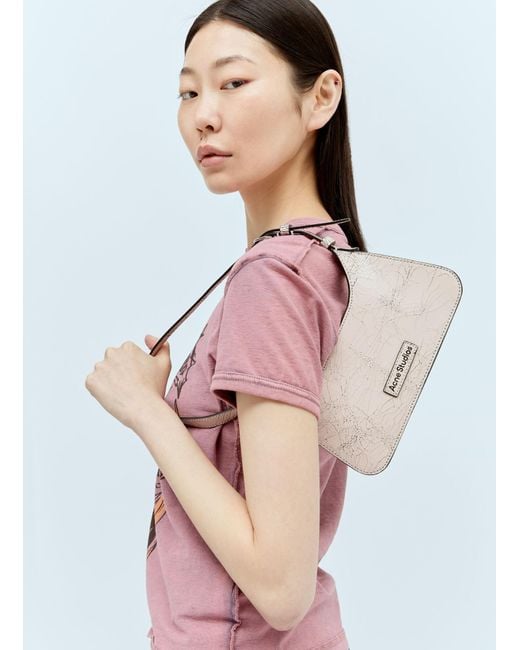 Acne Pink Platt Micro Shoulder Bag