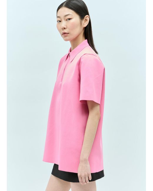 Jil Sander Pink Polo Shirt