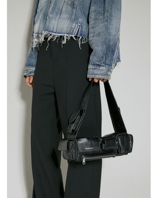Balenciaga Gray Superbusy Xs Sling Bag
