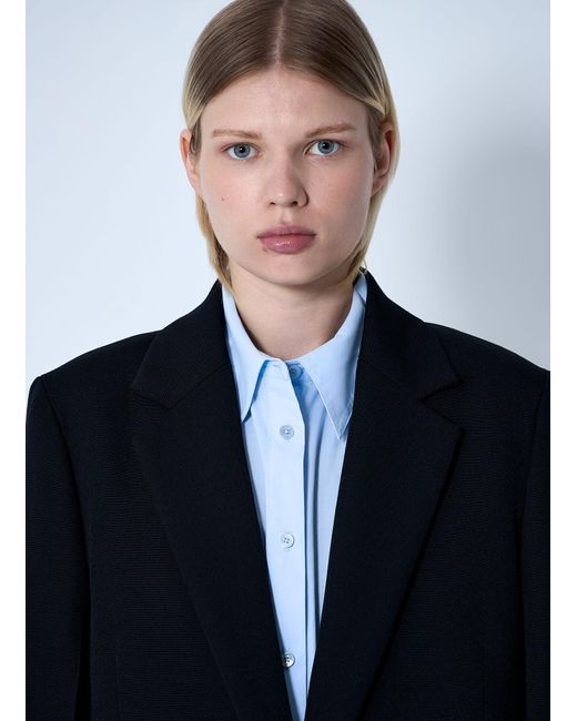 Totême Blue Classic Tailored Coat