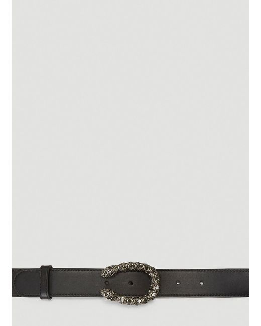 Gucci Leather Dionysus Belt in Black | Lyst