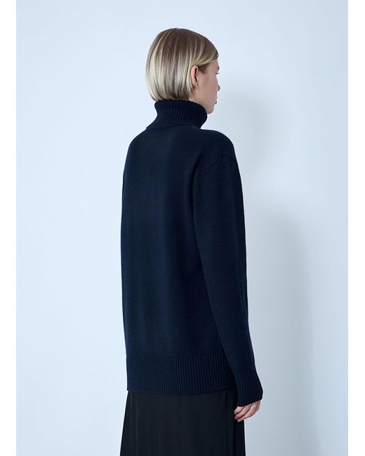 Totême  Blue Cashmere Turtleneck