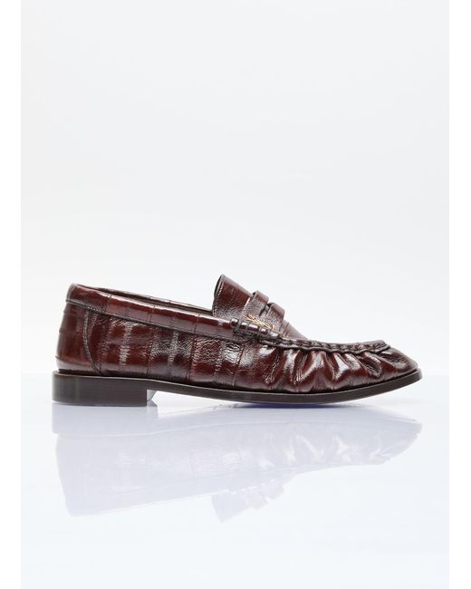 Saint Laurent Brown Le Loafers