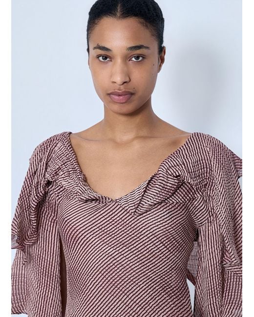 Kiko Kostadinov White Plexus Blouse