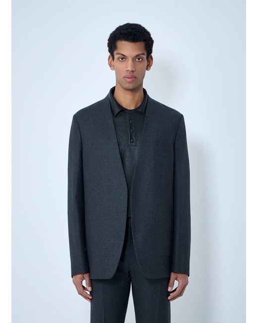 Maison Margiela Blue Wool Twill Blazer for men