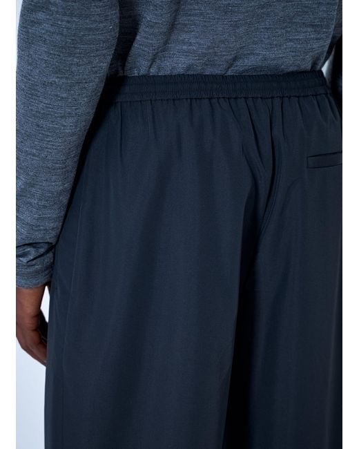 Jil Sander Blue Elasticated Waist Trousers for men