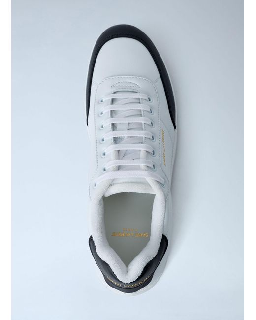 Saint Laurent White Sl 61 Low Top Sneakers for men